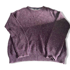 Vintage Maine new england purple knitted crew neck sweatshirt in M|L28 W22|SKU 6392