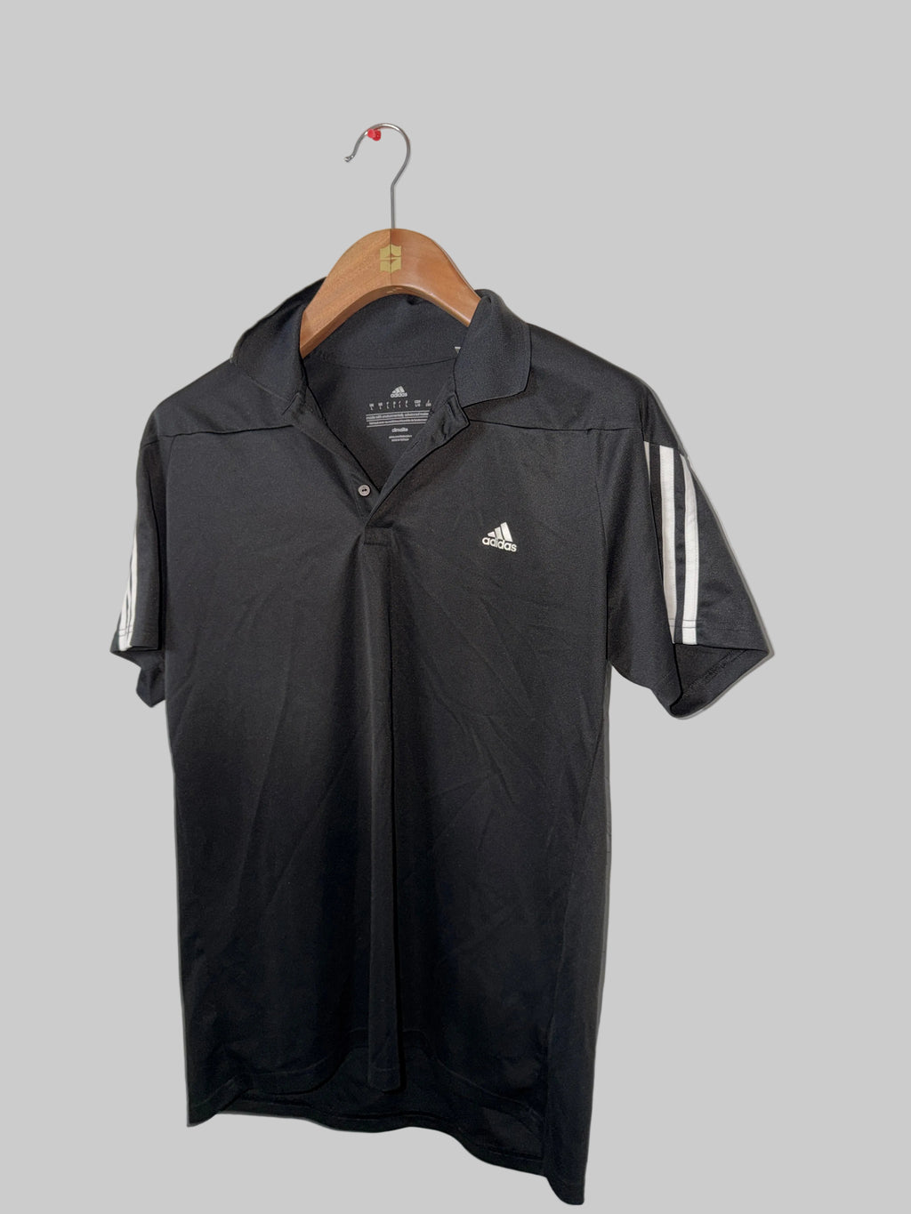 Vintage Men's Adidas Club 3-Stripes training polo shirt made  Size L SKU  7354