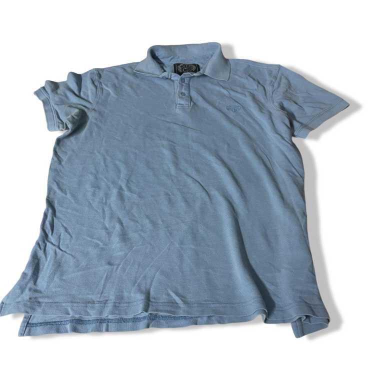 Vintage Paul Costelloe blue Polo Shirt Men's Small Cotton in L|L30W21|SKU 5454