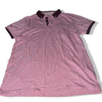 Vintage River Island men's Pink POLO shirt in L| L30 W19| SKU 5511