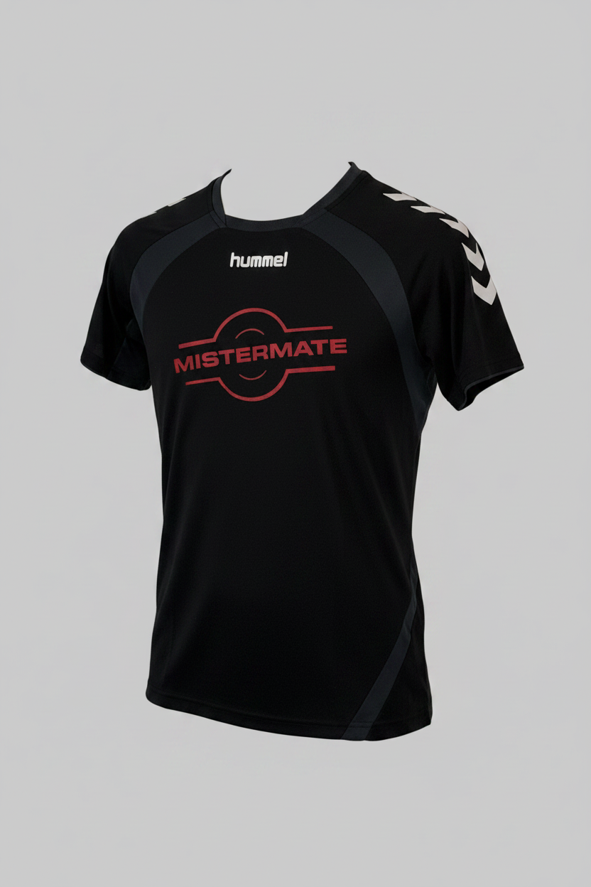 Vintage Women's black Hummel performance t-shirt MISTERMATE Size XS SKU 7445