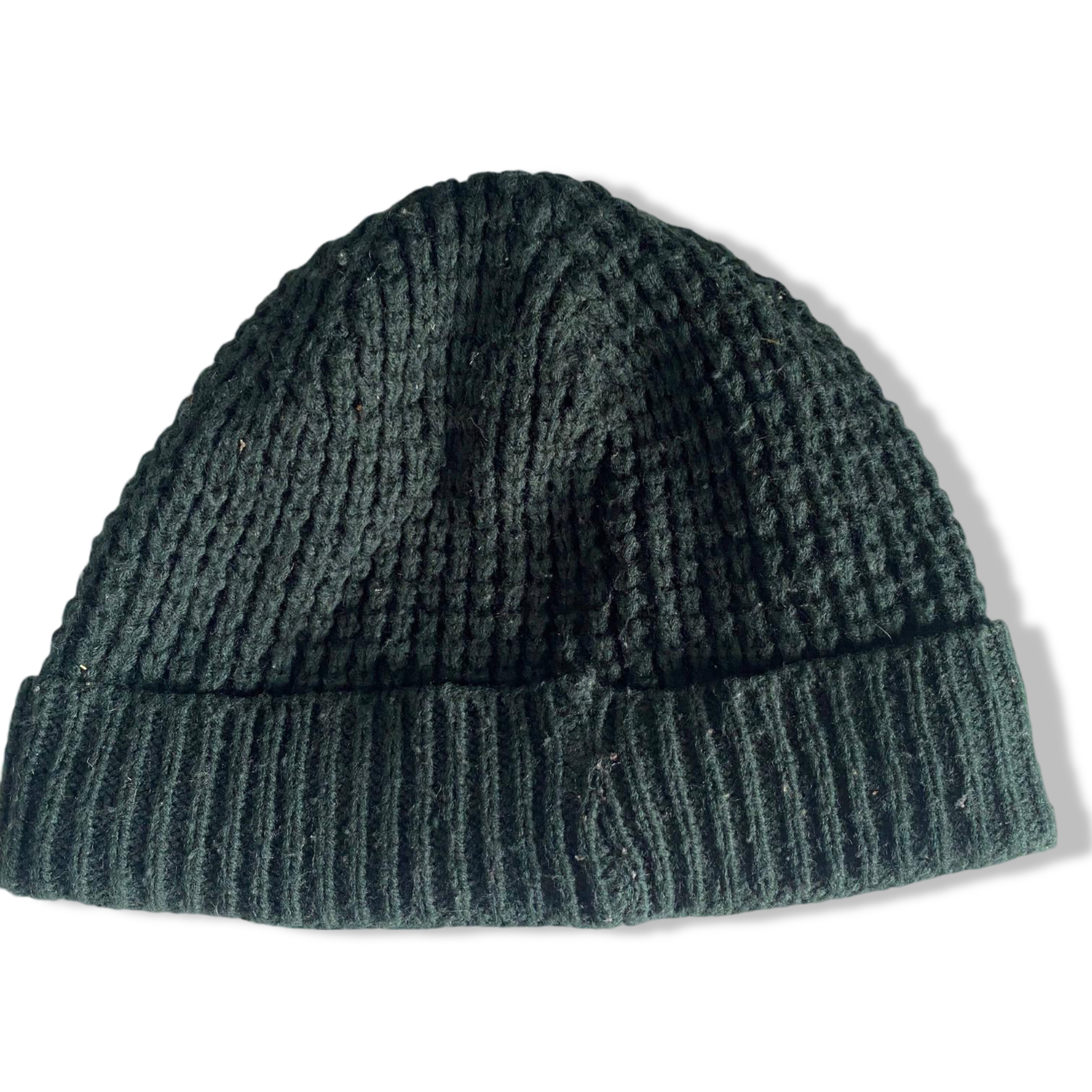 Vintage green knitted beanie cap|SKU 6325