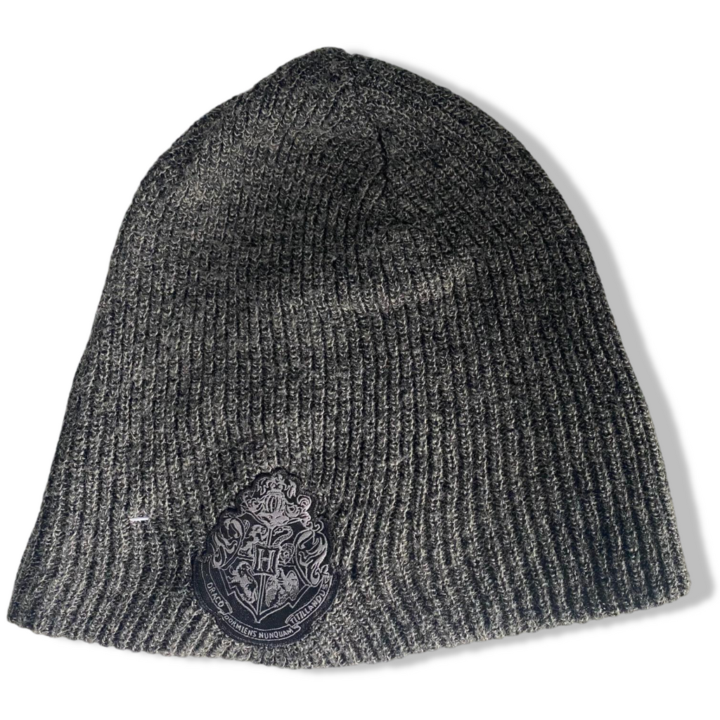 Vintage grey logo print beanie cap| SKU 6327