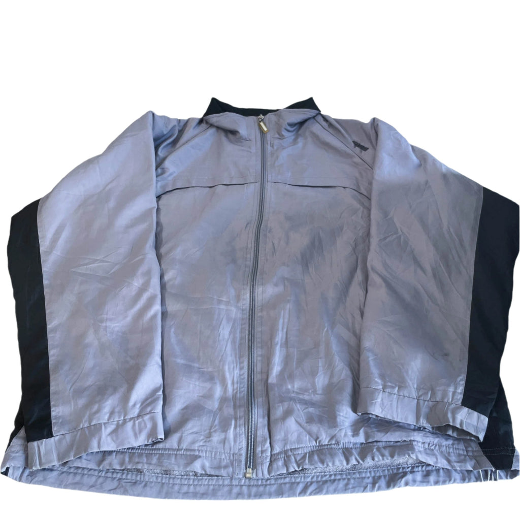 Vintage grey men Winroad padded windbreaker full zip jacket in L|L28 W22|SKU 6424