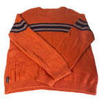 Vintage men American Eagle Outfitters orange pattern cable knitted sweatshirt in XL|L29W22|SKU 6492