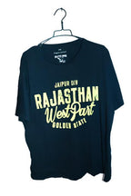Vintage men Angelo Litrico Jaipur Div graphics black oversize tees in 2XL|L29 W24|SKU 6599