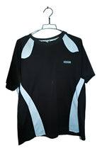 Vintage men Black colourblock Dunlop short sleeve tees in M|L29 W22|SKU 6568