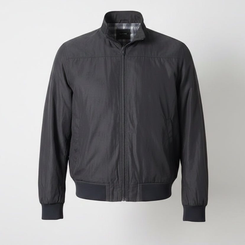 Vintage men Blazer navy shell reversible full zip bomber jacket in 4XL|L35 W29|SKU 6532