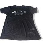 Vintage men Bulleit Rye Frontier Whiskey print Cool Logo T Shirt in M|l29 w20| sku 5498