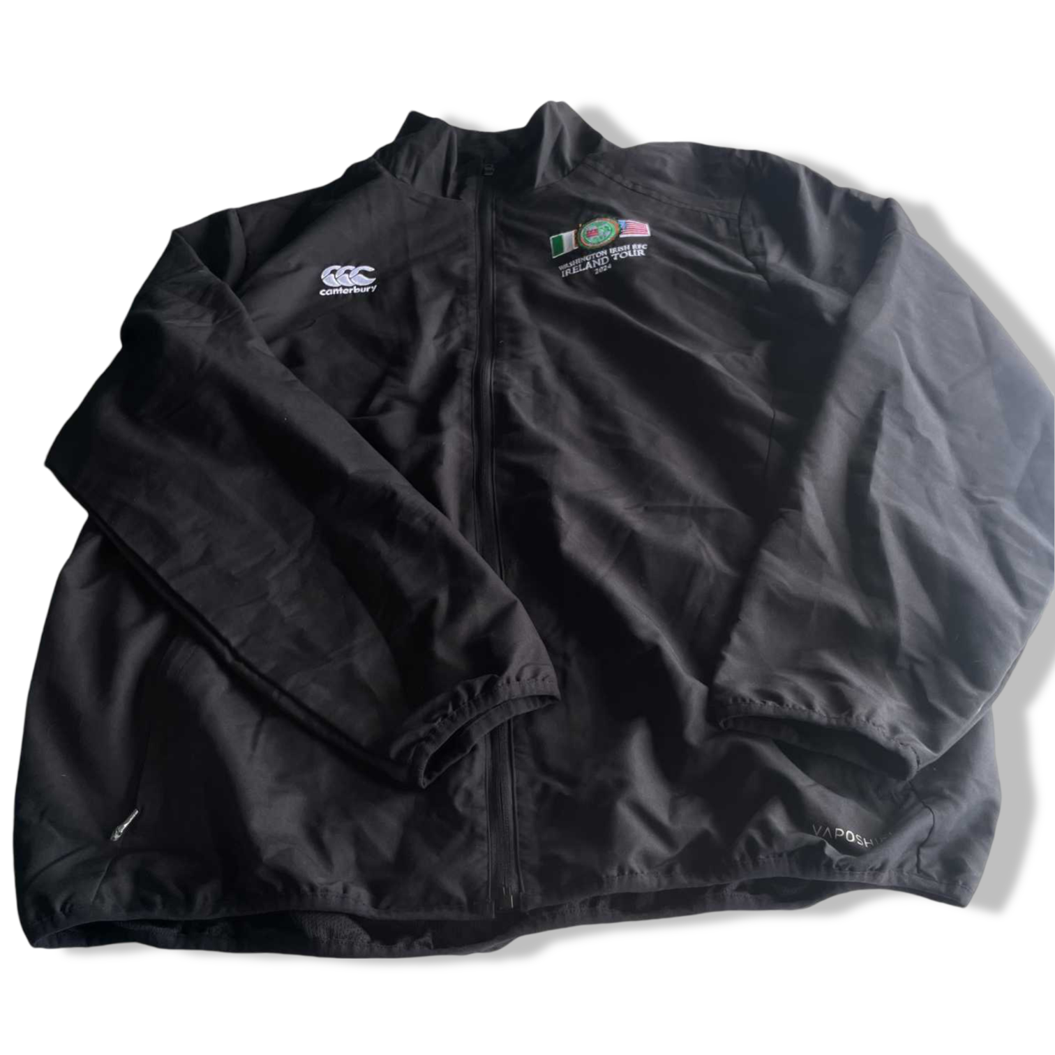 Vintage men Canterbury Washington Ireland Tour polyester full zip jacket in XL|L32 W24|SKU 5692