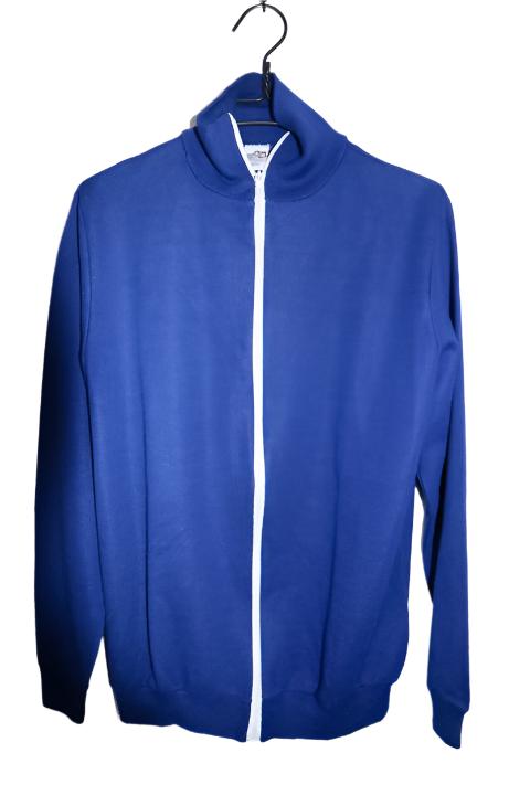 Vintage men Champs oversize blue full zip high neck sweater L|L32 W21|SKU 6708