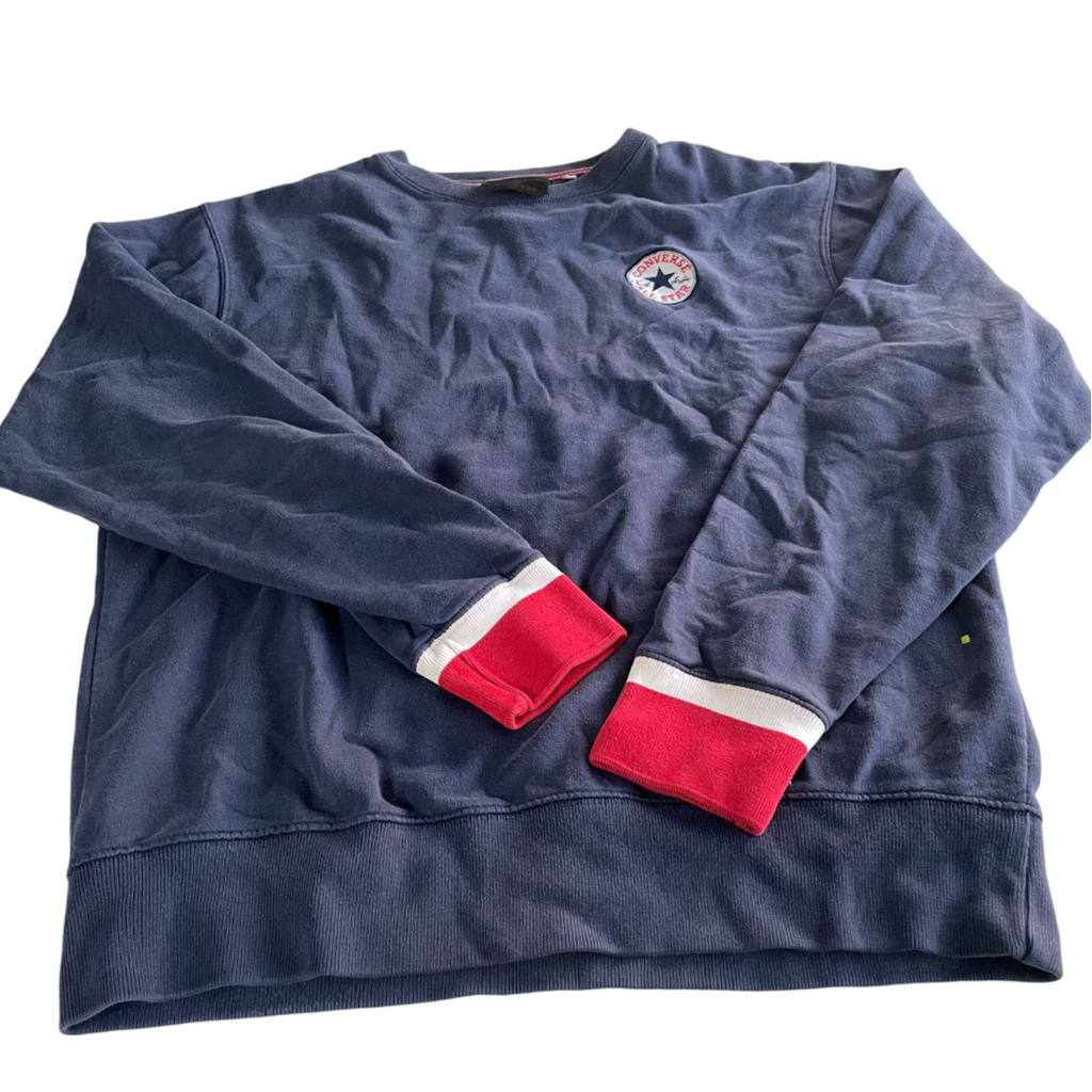 Vintage men Converse navy blue crew neck sweatshirt in L| L28 W22| SKU 5557