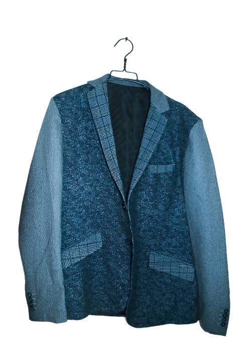 Vintage men Desigual grey tweed check casual fitted blazer in L|L34 W22|SKU 6653