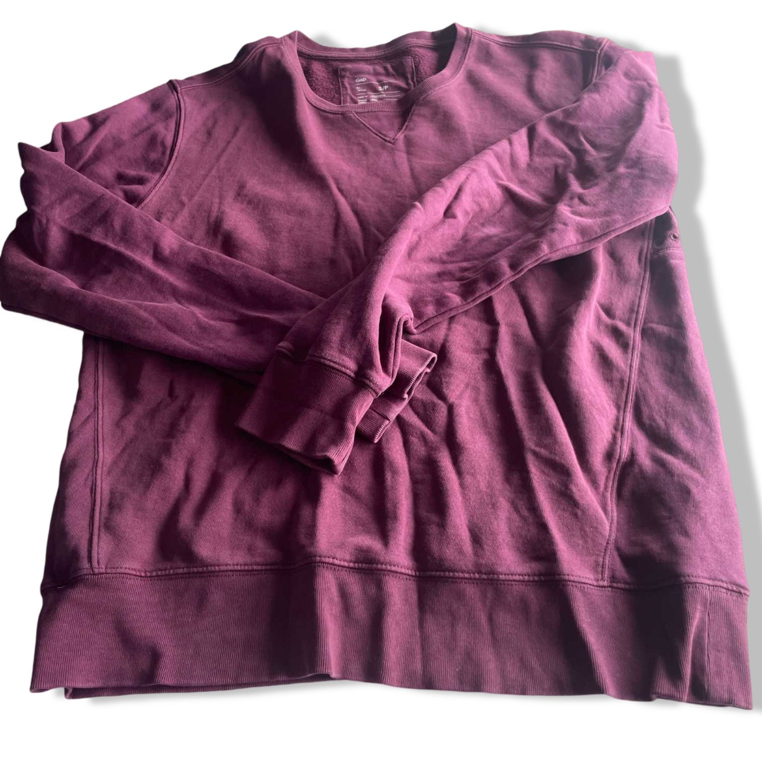 Vintage men Gap burgundy cotton sweatshirt in M|L26 W20|SKU 5592