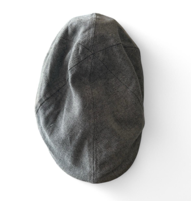 Vintage men Grey tweed flat cap hat #indie #retro sku 6812