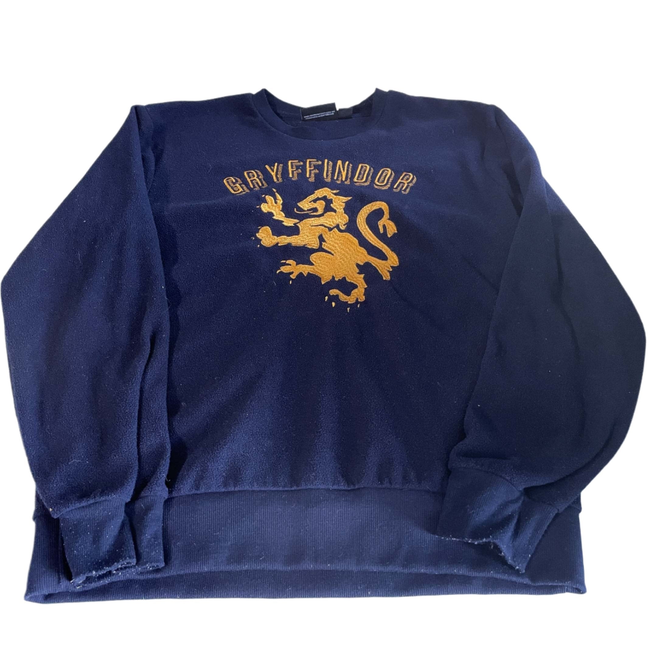 Vintage men Harrypotter Cryffinoor graphics navy sweatshirt in M|L27 W20|SKU 6467