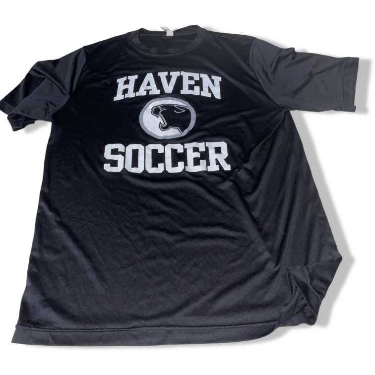 Vintage men Haven soccer team Personalized black graphics polyester Shirt in L|L28W20|SKU 5479