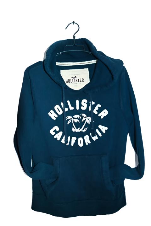 Vintage men Hollister California 90's graphics black hoodie in M|L26 W22|SKU 6687