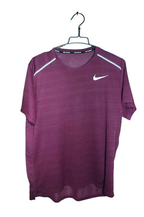 Vintage men Nike Running Dri-Fit plain purple training tees in L|L29 W22|SKU 6609