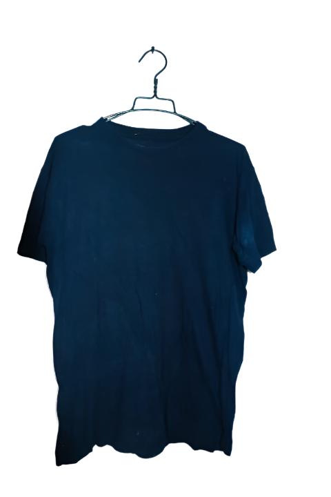 Vintage men Pierre Cardin Navy blue plain tees in L|L30 W22|SKU 6570