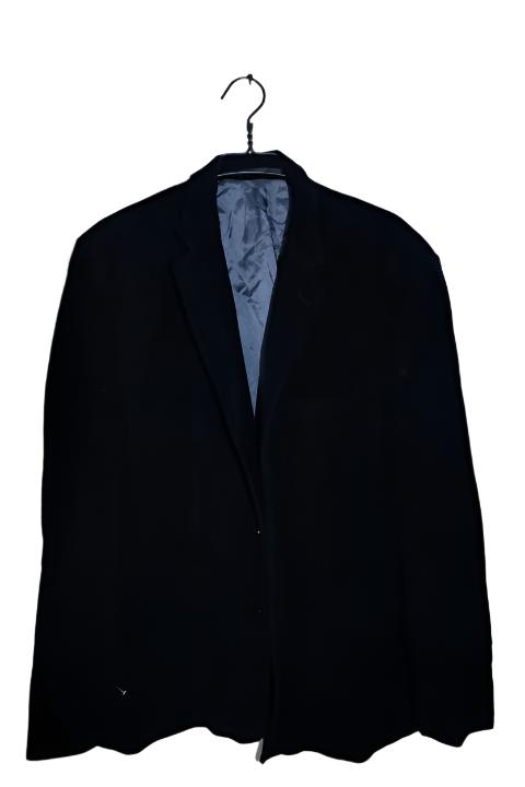 Vintage men Racing green tailored fit single breasted navy blazer 2XL|L36 W25|SKU 6718