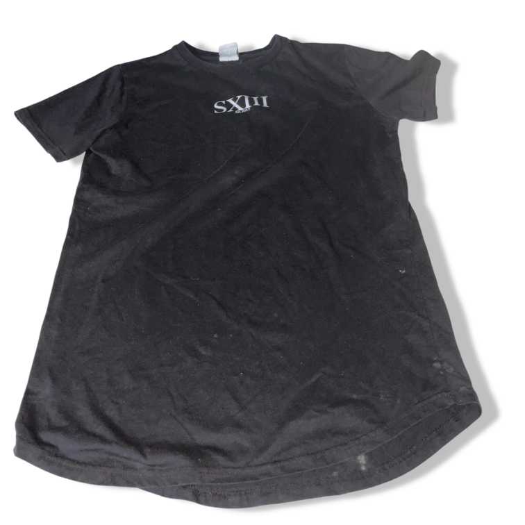 Vintage men S13 Black graphic t shirt in M| L30 W19| SKU 5512