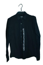 Vintage men Sateen black edition long sleeve regular fit shirt in M|L29 W20|SKU 6618