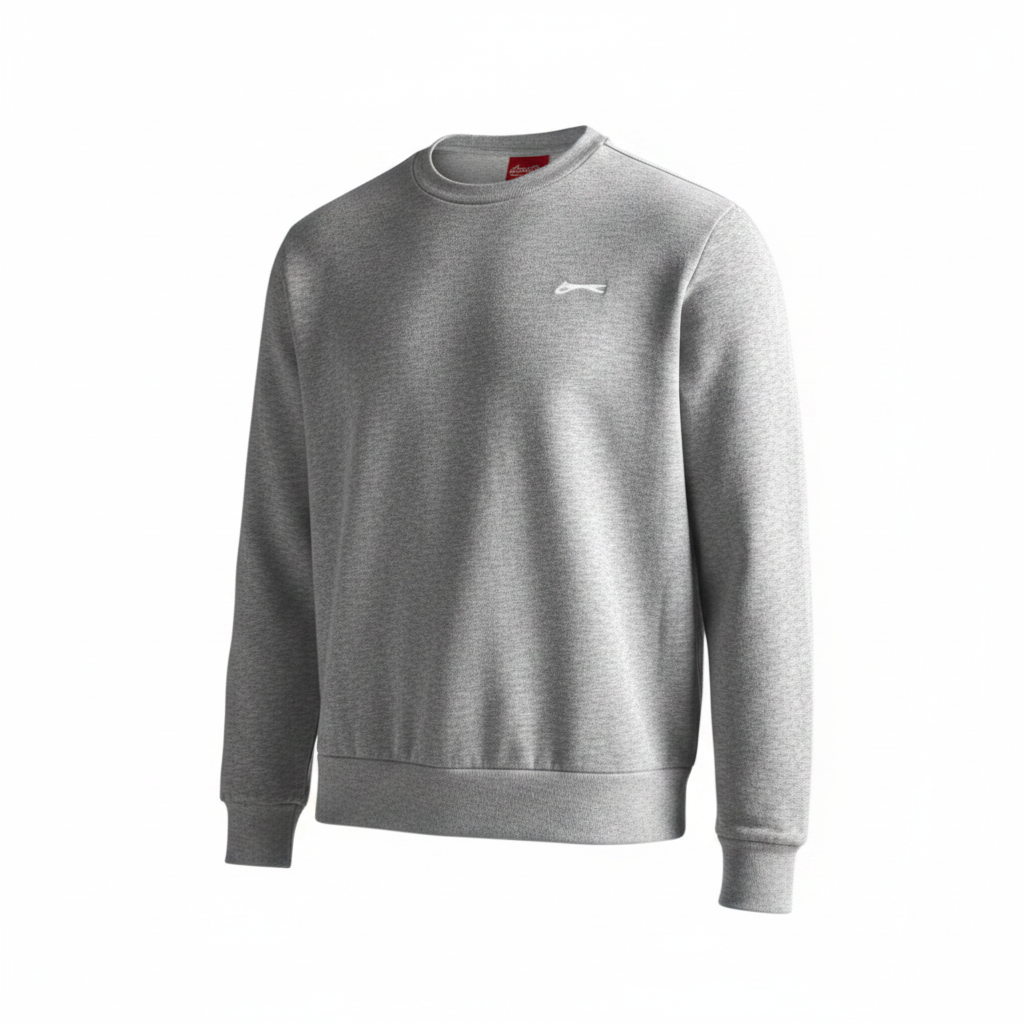 Vintage men Slazenger grey crew neck sweatshirt in L |L28 W22|SKU 5569