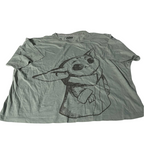 Vintage men Star wars baby yoda grogu graphics green short sleeve tees in M|L23 W23|SKU 5534