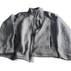 Vintage men Tog24 grey full zip high neck jumper in L|L31 W21|SKU 5702