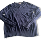 Vintage men Tommy hilfiger denim navy crew neck sweatshirt in L| L28 W21|SKU 5614
