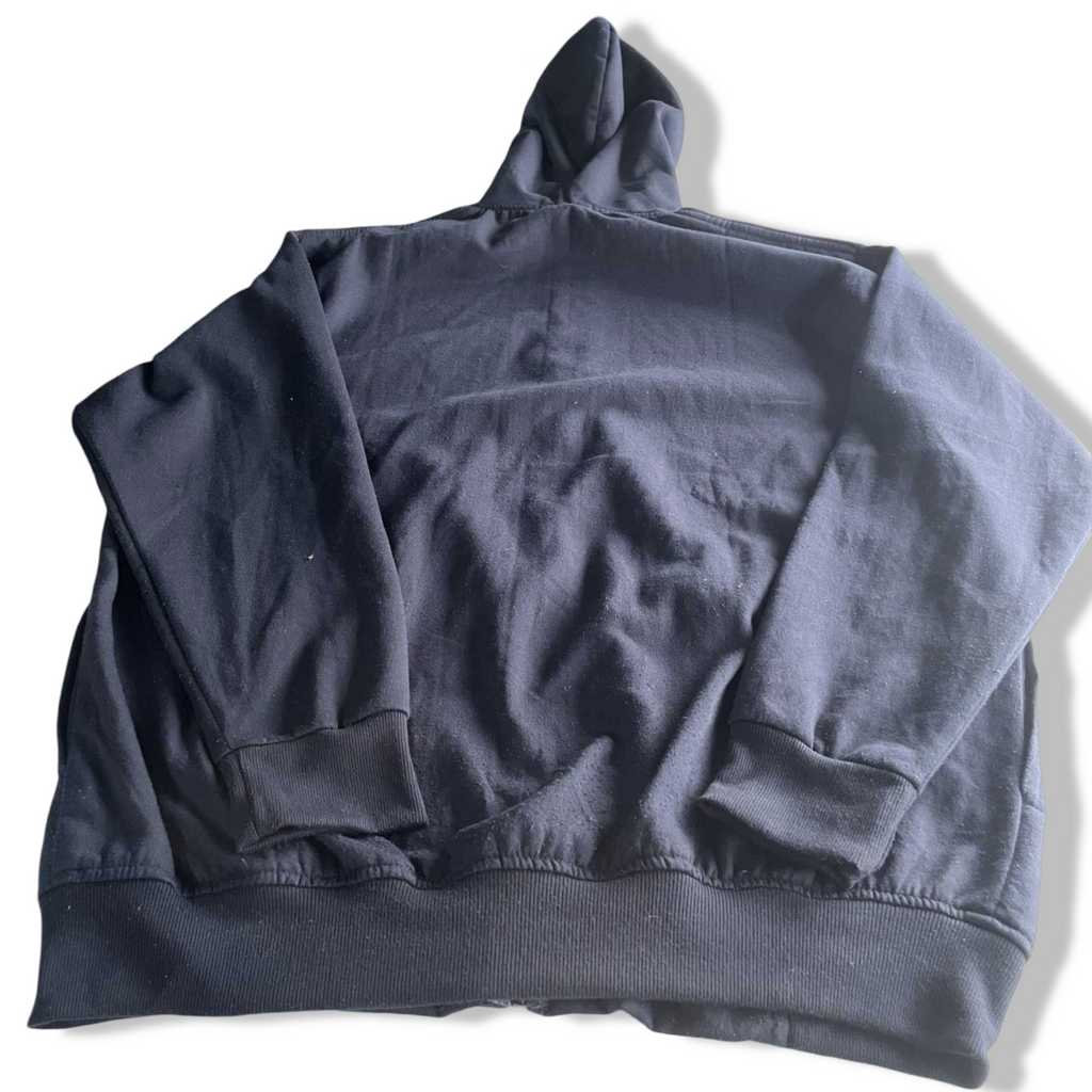 Vintage men U.S brand fashion wear navy blue hoodie in XL|L29 W23|SKU 5562