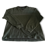 Vintage men Vanheusen Studio green cotton polyester pattern sweatshirt in S|L26 W19| SKU 6372