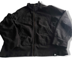 Vintage men black American Giant full zip high neck wind breaker jacket in L|SKU 5700