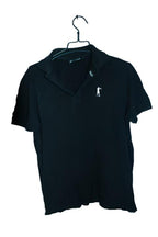 Vintage men black Boxeur Des Reus short sleeve polo shirt in S|L27 W21|SKU 6632