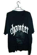 Vintage men black Chapter chanter graphics oversize tees in 2XL|L32W26|SKU 6638
