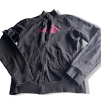 Vintage men black puma full zip wind breaker track top in XL| L26 W18|SKU 5643