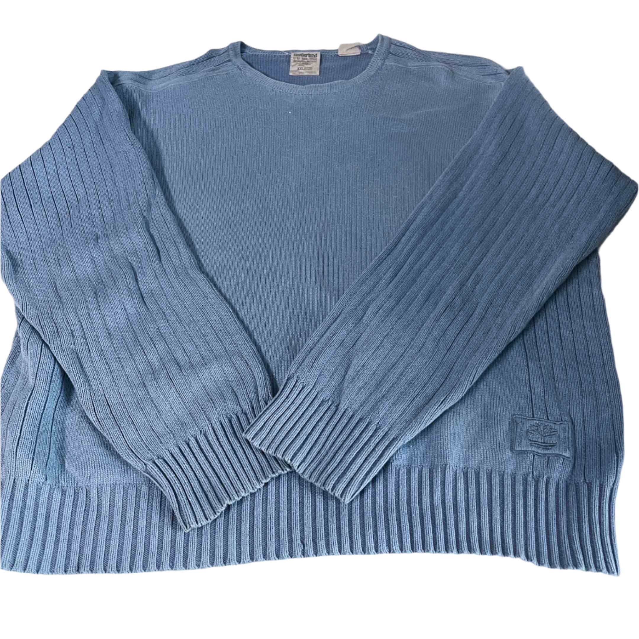 Vintage men blue Timberland oversize sweatshirt in XXL|L29 W22|SKU 6491