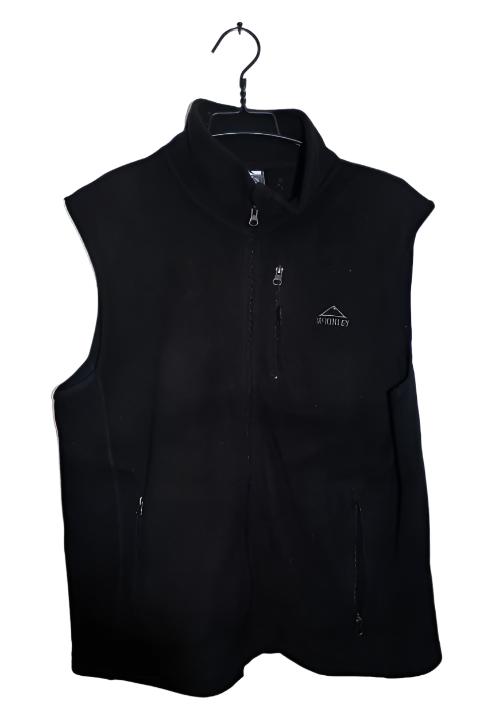 Vintage men brown Mckinley fleece full zip sleeveless jacket in M|L30 W21|SKU 6716