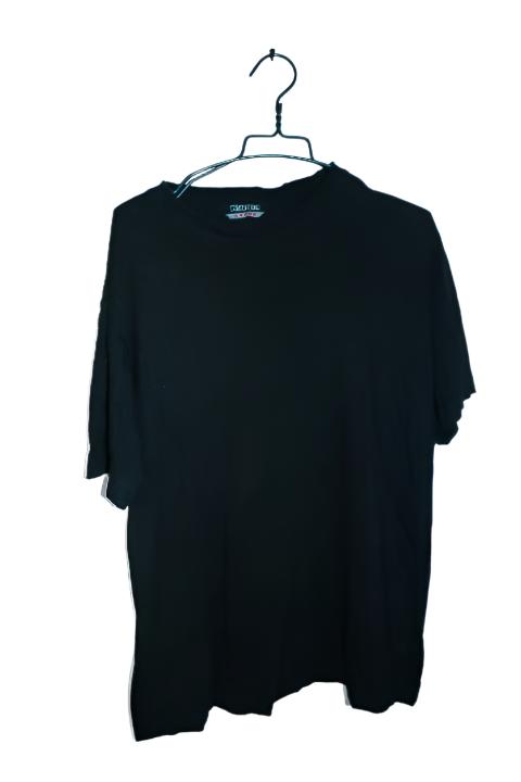 Vintage men plain black Kappa short sleeve tees in L|L31 W22|SKU 6561