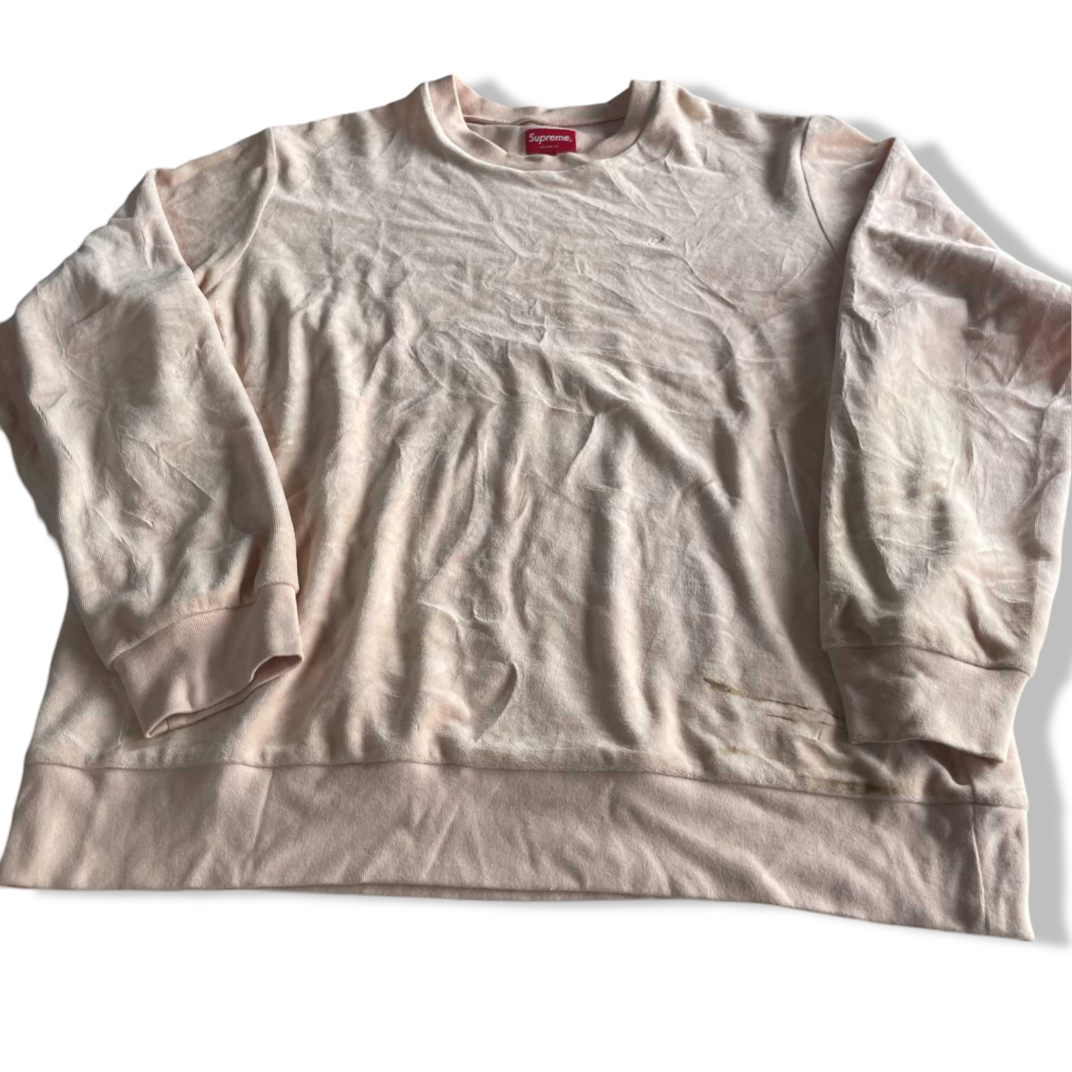 Vintage men supreme New York city orange sweatshirt in L| L28 W 22|SKU 5572
