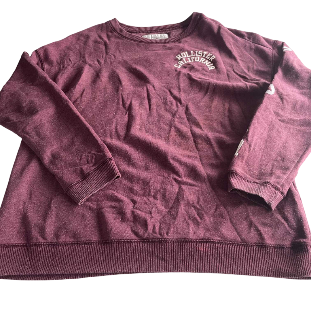 Vintage mens Hollister California purple regular fit sweatshirt in M|L29 W23|SKU 5568