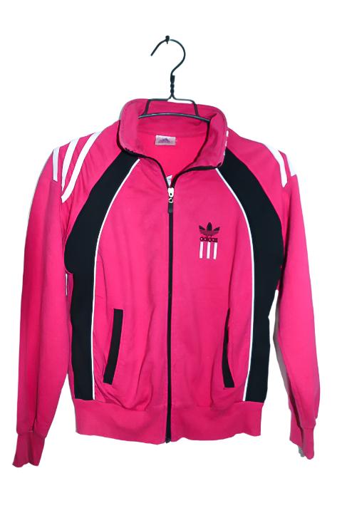 Vintage women Adidas Thermo red windbreaker zipper jacket in M|L25 W18|SKU 6659