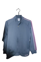 Vintage women Adidas full zip grey track jacket in M|L28 W20|SKU 6691
