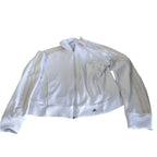 Vintage women Adidas white full zip track jacket UK 12|L22 W15|SKU 6410