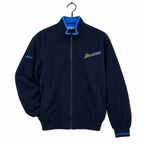 Vintage women Asics navy fleece full zip high neck jacket XS/S|L25 W20|SKU 6690