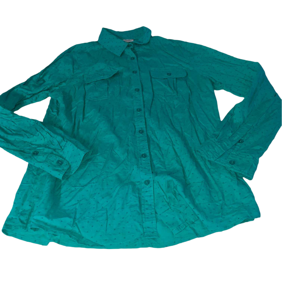 Vintage women Dressbarn pattern green long sleeve shirt in S|L27 W18|S weighnpayclothingstore Vintage women Dressbarn pattern green long sleeve shirt in S|L27 W18|S weighnpayclothingstore