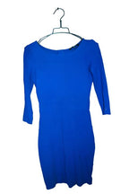 Vintage women French Connection blue bodycon midi fitted dress UK 8|L36 W12|SKU 6623
