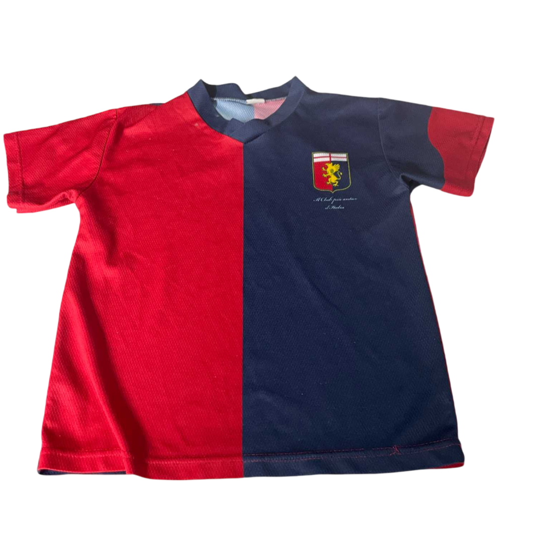 Vintage women Genoa CFC Italia jersey in red and blue size XS|L20 W16|SKU 5530