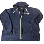 Vintage women James & Pitchers Ireland blue full zip hoodie in L|L27 W20| SKU 6525